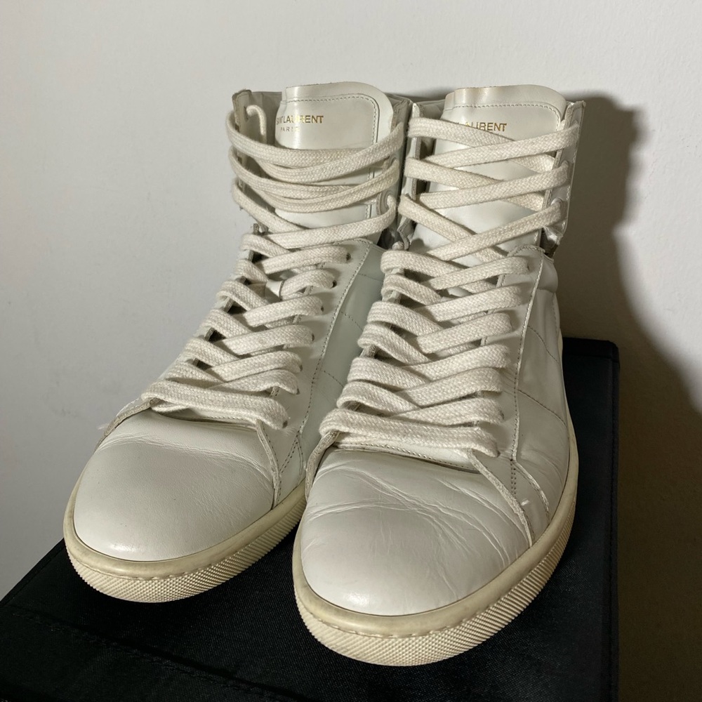 Saint Laurent sl/10h High Top White Sneaker